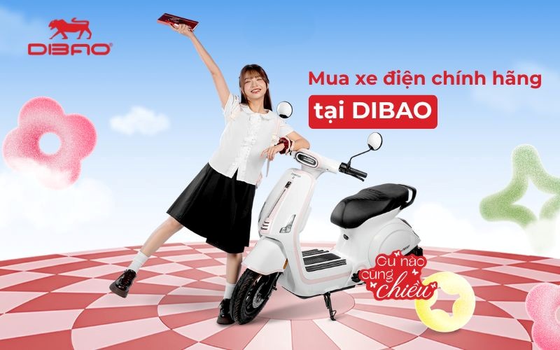 Mua xe điện ch&iacute;nh h&atilde;ng tại Dibao 