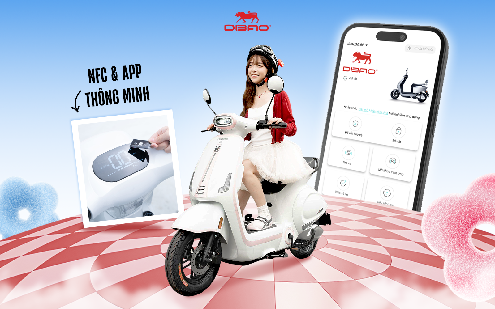 Dibao Vibe c&oacute; chức năng mở kh&oacute;a xe dễ d&agrave;ng hơn