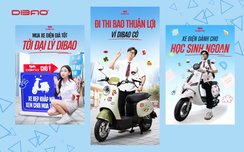 Sử dụng nay c&aacute;c d&ograve;ng xe Dibao để đảm bảo an to&agrave;n hơn khi tham gia giao th&ocirc;ng
