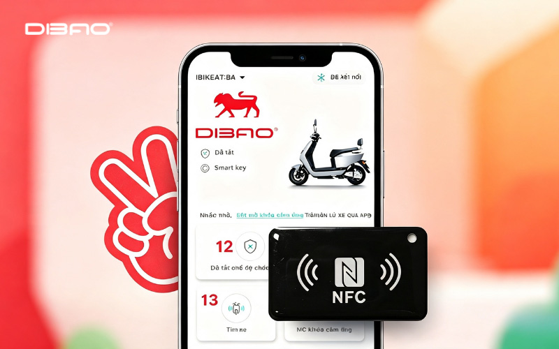 Dibao Vibe c&oacute; mở kh&oacute;a bằng thẻ NFC kh&ocirc;ng