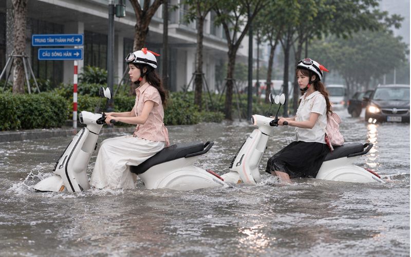 Dibao Vibe đi mưa c&oacute; an to&agrave;n kh&ocirc;ng