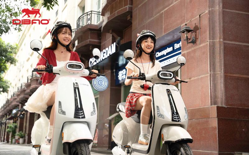 xe m&aacute;y điện c&oacute; b&agrave;n đạp dibao vibe