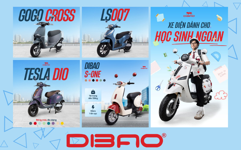 C&aacute;c d&ograve;ng xe Dibao đều được trang bị hệ thống gương chiếu hậu đạt ti&ecirc;u chuẩn
