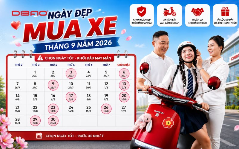 ngày đẹp mua xe tháng 9 năm 2029