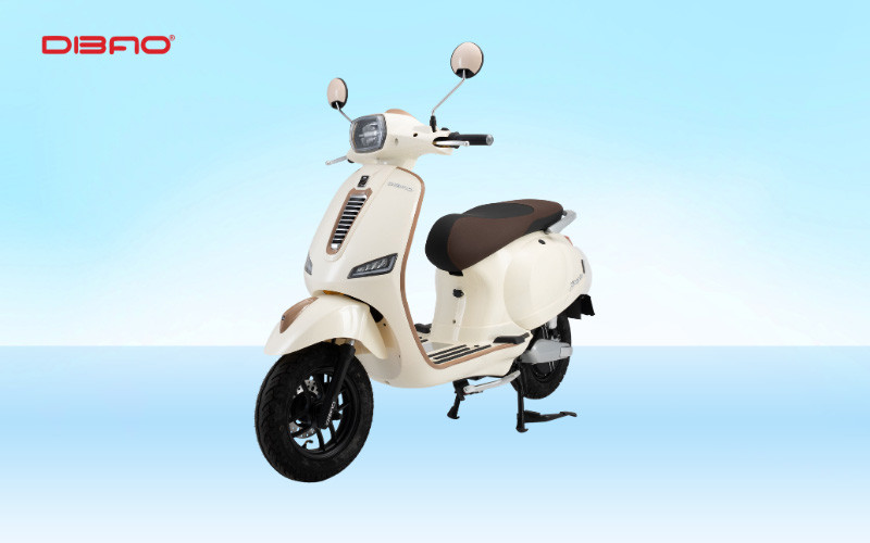 Xe điện m&agrave;u be Dibao Pansy Dio + 2025