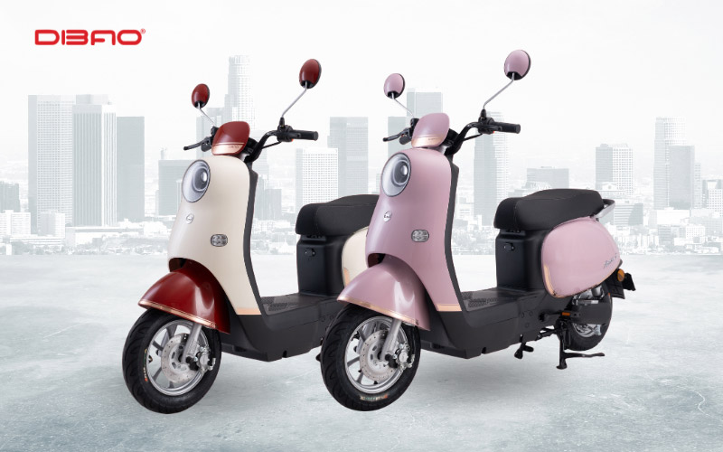 xe m&aacute;y điện đẹp cho nữ Dibao Rosa