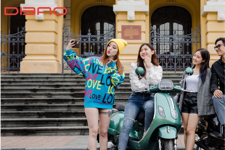 Khung viền xe m&aacute;y điện Dibao Pansy SQ2 được thiết kế mềm mại 