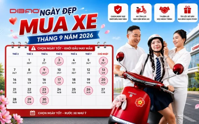 ngày đẹp mua xe tháng 9 năm 2029