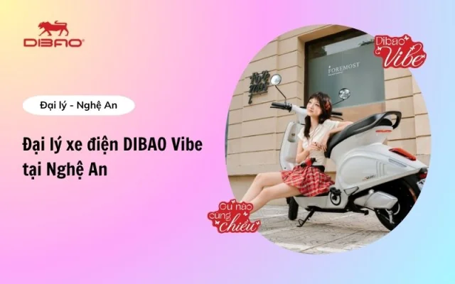 Cập nhật đại lý xe điện Dibao Vibe Nghệ An chính hãng