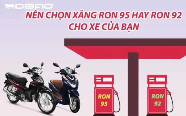 Nên lựa chọn xăng 92 hay xăng 95 cho xe máy?