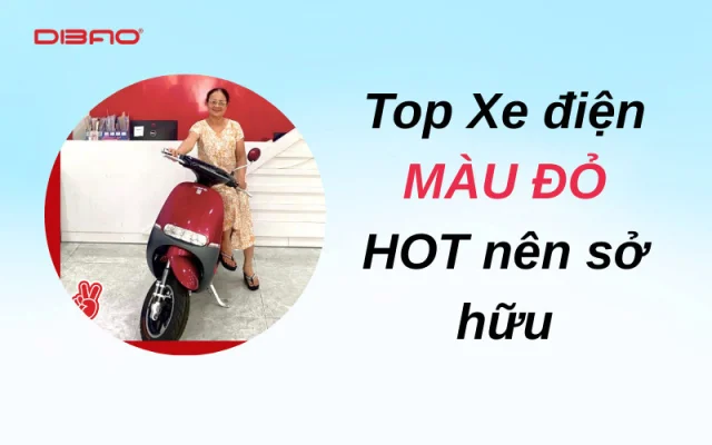 Top 10+ xe điện màu đỏ năng động nên mua hiện nay